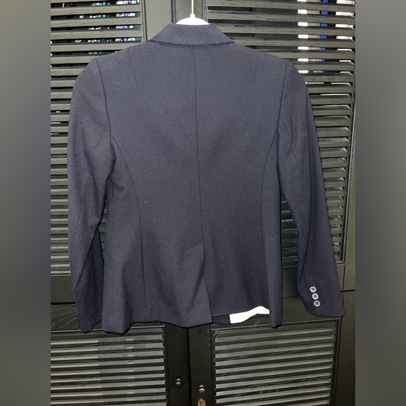 Banana Republic Navy Petite Wool Blazer Size 00 - Picture 10 of 13